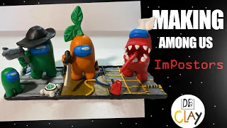 Making AMONG US Impostors with Clay (AMONG US CLAY CREATION STEP BY STEP)