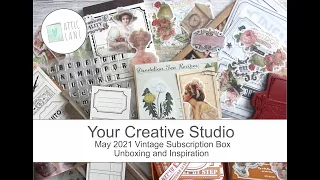 Your Creative Studio - Vintage Subscription Box - May 2021