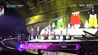 161226 - SBS Gayo Daejun 2016 - TWICE -TT CheerUp