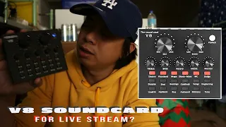 V8 soundcard tutorial (how to set up for studio use and live stream)