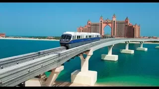 DUBAI MONORAIL Ride | DRIVERLESS Train!! | The Best View of PALM ISLAND 🏝 🔥🔥🔥