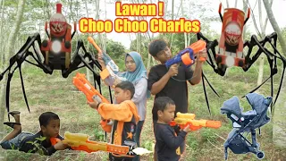 PERANG MELAWAN CHOO CHOO CHARLES YANG CULIK ADIK BAYI !! | eybel channel