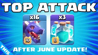 *JUNE UPDATE* 16 x DRAGONS + 3 x CLONE SPELLS = WOW!!! BEST TH15 Attack Strategy | Clash of Clans