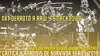 Crítica y Análisis de Survivor Series 2019: NXT Derroto a Raw y Smackdown en la Guerra de las Marcas