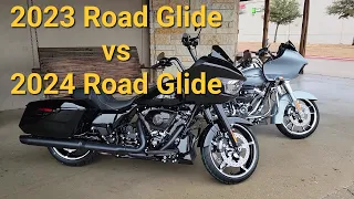 2024 Road Glide vs 2023 Road Glide @texomaharley-davidson