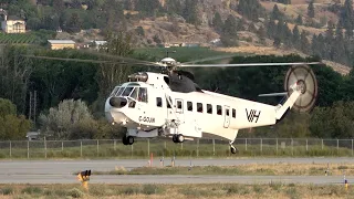 VIH Helicopters Sikorsky S-61 C-GOJN short flight for belly tank drop at YYF Airport