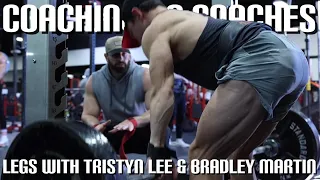 CRITIQUING TRISTYN LEE & BRADLEY MARTIN TRAINING LEGS | COACHING UP COACHES