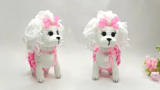 I do a lot of 🌸How to crochet a PAW dog🌸Amigurumi puppy🌸