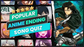 ANIME ENDING QUIZ 🔥 30 BANGER ANIME SONGS 🎶