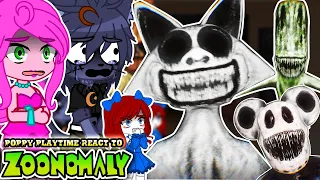 Poppy Playtime react to Zoonomaly Part 3 |||Gacha reaction|||