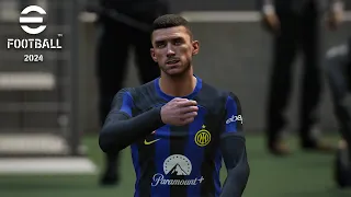 eFootball 2024 - Inter vs Milan - Milan Derby | San Siro Stadium | PC Gameplay