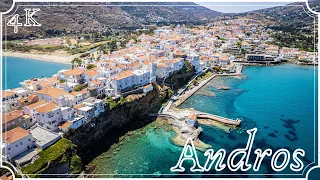 Andros - The Princess of the Aegean | 4K Drone Video