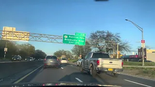 Driving through belt parkway to southern state parkway New York