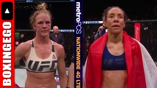 UFC: HOLLY HOLM VS GERMAINE DE RANDAMIE FULL FIGHT CHAT UFC 208 ROBBERY OR RIGHT? (BOXINGEGO)