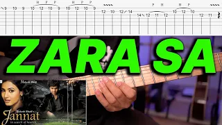 How to Play ZARA SA | ZANNAT | K K Special | Guitar lesson with TABS (Easy)