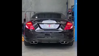 Mercedes AMG CL65 custom exhaust system + Sound clip