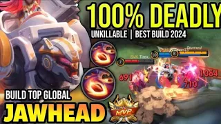 JAWHEAD BEST BUILD 2024 | BUILD TOP GLOBAL JAWHEAD GAMEPLAY | MOBILE LEGENDS✓