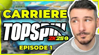 DÉBUT DE CARRIÈRE SUR TOPSPIN 2K25 : DÉJÀ UN MATCH ET DU GAMEPLAY DE FOLIE !