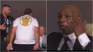 SECURITY STOP JOHN FURY FROM GETTING TO MIKE TYSON | CRAZY SCENES AS FIGHT ALMOST BREAKS OUT
