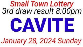 Stl - CAVITE January 28, 2024 3RD DRAW RESULT
