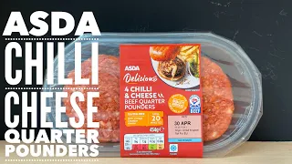 ASDA Chilli & Cheese Beef Quarter Pounders Review , ASDA Food Review