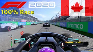 F1 2020 - Let's Make Hamilton 7x World Champion #9: 100% Race Canada