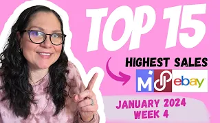 Top 15 Highest Sales on eBay & Poshmark - January 2024 Week 4 - Reselling for Profit Online