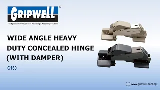 GJ160 Wide Angle Heavy Duty Concealed Hinge With Built In Damper