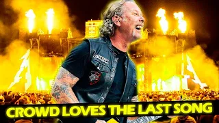 JAMES HETFIELD REACTION WHEN THE CROWD LOVES THE LAST SONG (2022) #METALLICA