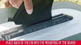 How-to attach your fin to your inflatable paddle board