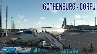 MSFS LIVE on VATSIM | Ultra Real Graphics | Gothenburg - Corfu | SAS A320Neo