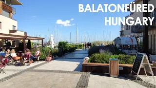 Balatonfüred and its popular space for food and drinks - Hungary in June 2021