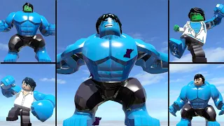 Blue Hulk's Epic Transformations and Abilities - LEGO Marvel Super Heroes Gameplay