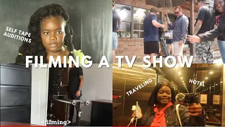 ACTING VLOG | booking a tv show! auditioning, traveling, filming on set, premiere, acting class, Atl