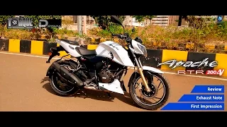 New TVS Apache RTR 200 4V Review First Impression & Exhaust Note | Torque - The Automobile Show