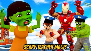 Iron Nick Doll Squid Game - Scary Teacher 3D Unjustly Police | Scary Teacher Magic