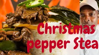 Christmas pepper steak recipe ( ChefRicardoCooking )