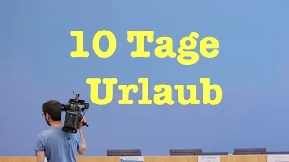 10 Tage Urlaub - Komplette Bundespressekonferenz vom 11. Mai 2016