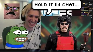 xQc can't stop laughing at Dr. Disrespect