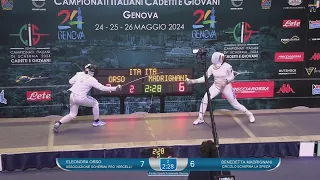 Italian Championships 2024 JWE - GOLD - Eleanora Orso v Benedetta Madrignani