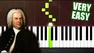 Bach - Minuet In G - VERY EASY Piano Tutorial by PlutaX