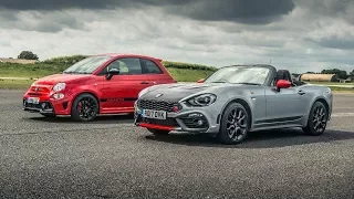 Abarth 595 Comp vs Abarth 124 Spider | Drag Races | Top Gear
