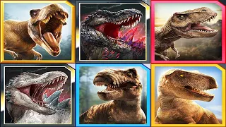 ALL TYRANNOSAURUS REX - Jurassic World Alive