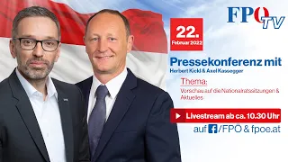 FPÖ-Pressekonferenz mit Herbert Kickl: „Plenarvorschau & Aktuelles“