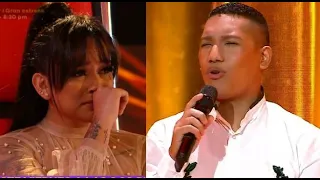 Aldair Sánchez cantó “Dos gardenias” y conmovió a Daniela Darcourt - La Voz Perú