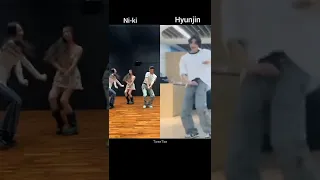 Ni-ki (enhypen) and Hyunjin (stray kids) dancing to "hype boy" New Jeans #niki #hyunjin #newjeans