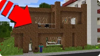 NOOB CONVIERTE MI CASA EN UNA CASA DE TIERRA EN MINECRAFT 😂