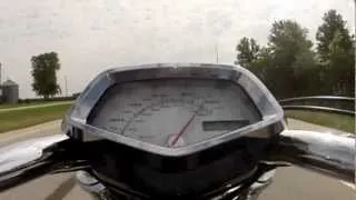 Honda Fury Top Speed Run "Go-Pro HD"