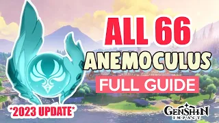 *2023 UPDATE* How to: GET ALL 66 ANEMOCULUS MONDSTADT COMPLETE GUIDE FULL TUTORIAL | Genshin Impact