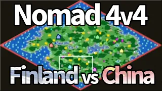 Nomad 4v4! Finland vs China with NEW Capture Age!